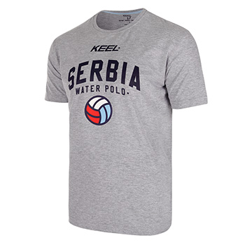 Gray T-shirt of the water polo national team of Serbia 2023