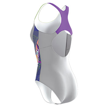 Ženski plivački kostim Geometry 700-1