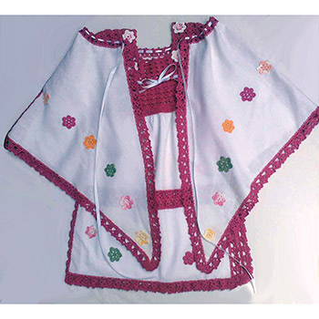 Etno komplet - haljinica i ogrtač (za devojčice do 4 godine) VK-004