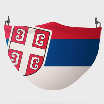 Zaštitna maska Srbija 4S trobojka