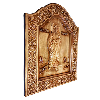 Icon Saint Thomas woodcut 26x32cm