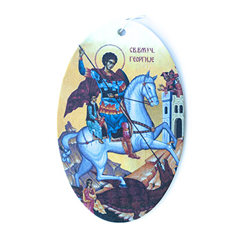 Scented icon for car - St. George