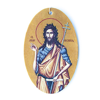 Мирисна икона за кола - Свети Јован Крститељ