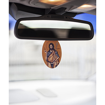 Мирисна икона за кола - Свети Јован Крститељ-2
