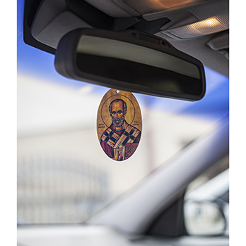 Мирисна икона за кола - Свети Никола-2