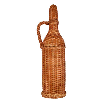 Braided bottle (1l) with copper engraving-2