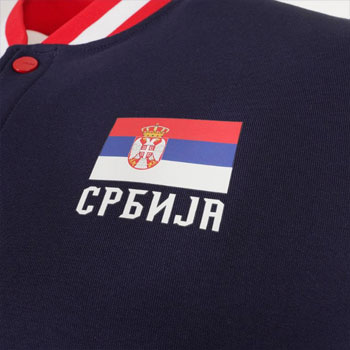 Peak Serbia national basketball team college jacket 2024/25-2