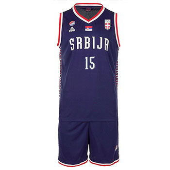 Peak Serbia national basketball team set for women for 2024/2025 with print - blue