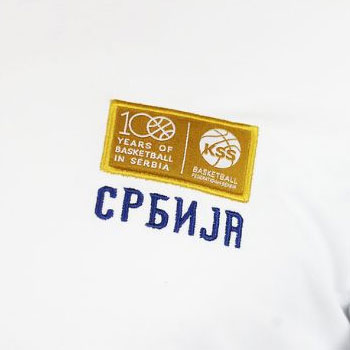 Пеак поло мајица кошаркашке репрезентације Србије 2023 - бела-1