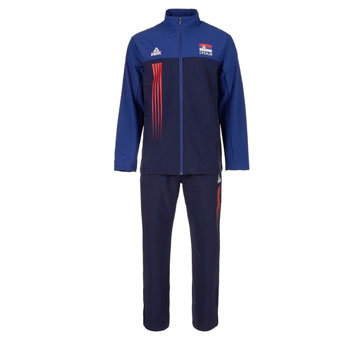 Peak Serbia national basketball team tracksuit for OG in Paris - navy/blue