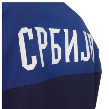 Peak Serbia national basketball team tracksuit for OG in Paris - navy/blue-2