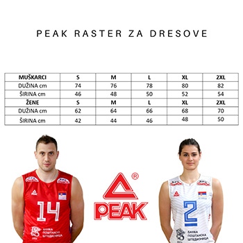 Official Peak volleyball jersey and shorts of Serbia male 2021/22 - red-2