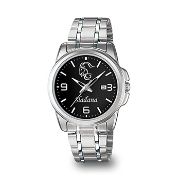 Personalizovani ženski ručni sat (horoskopski znak i ime) crni Casio LTP-1314D