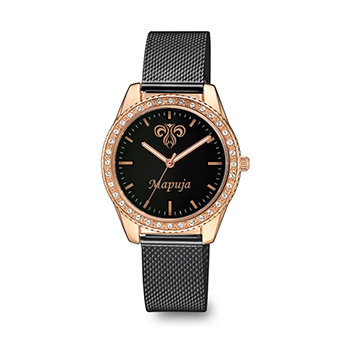 Personalized womens wristwatch (horoscope sign and name) Q&Q QZ59BV-1