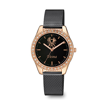 Personalized womens wristwatch (horoscope sign and name) Q&Q QZ59BV-3