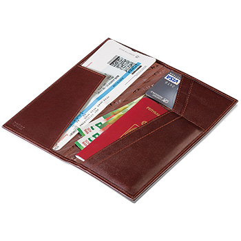 Airplane ticket and passport case with optional engraving-1