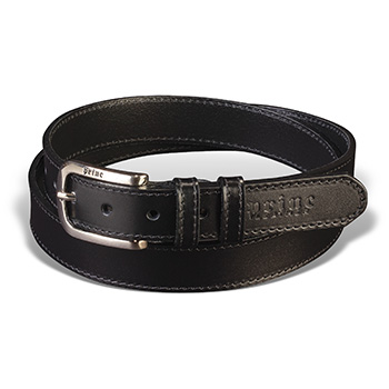Leather belt with optional engraving