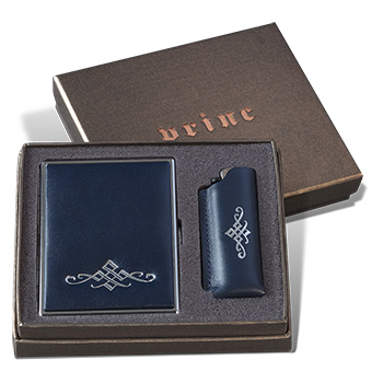 Cigarette case and lighter set with optional engraving-6