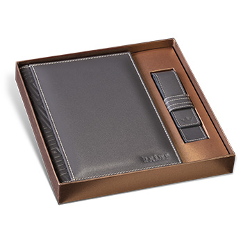 Daily planner and pen case set with optional engraving-6