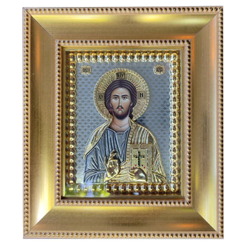 Pozlaćena ikona Isusa Hrista