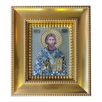Gilded icon of St. Sava - model 1