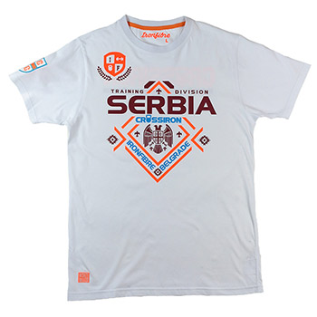 White T-shirt for training Crossiron Serbia