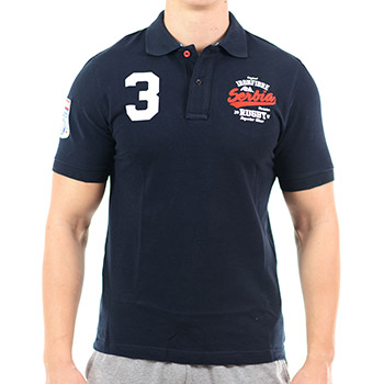 Navy blue polo shirt Rugby Serbia