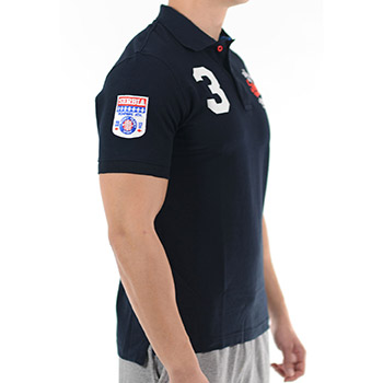 Navy blue polo shirt Rugby Serbia-1