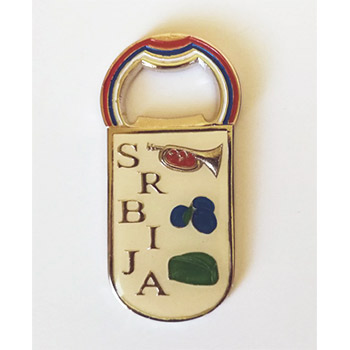 Magnet-openner symbols of Serbia - white-1
