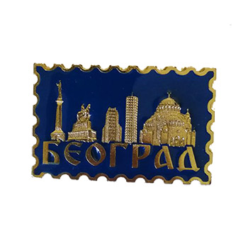 Magnet sa štipaljkom Beograd - plavi