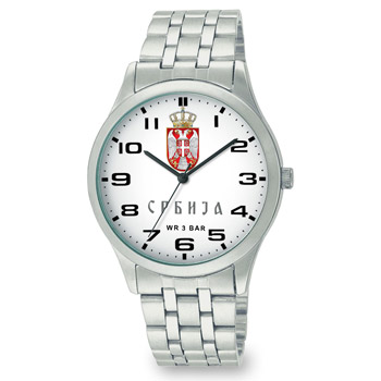Wristwatch Serbian emblem smaller C152