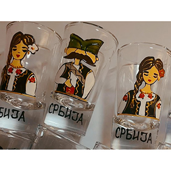 Set of 2 glasses for brandy 