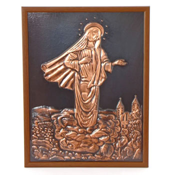 Slavska ikona na bakru - drveni ram-1