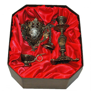 Slava set - lamp, candlesticks and censers