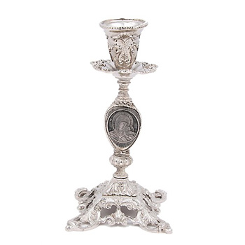 Candlesticks forged silver (Madonna)