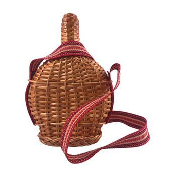 Flask braided with wicker 0.75 l