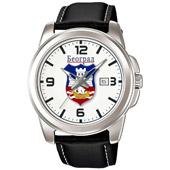 Wristwatch CASIO Belgrade emblem (white) MTP-1314L