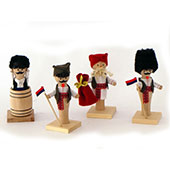 Wooden dolls in national costume