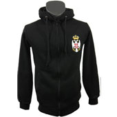 Black sweater Serbia with embroided emblem