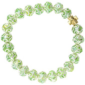 Green crystal rosary