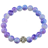 Stone rosary - purple