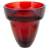 Glass for cresset - red