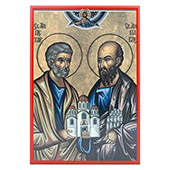 Икона Свети апостоли Петар и Павле 33x23цм