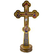 Cross for table - wooden 17x8cm