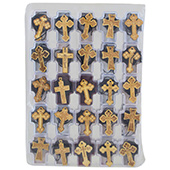 Wooden crosses in box (pack of 50 pcs)