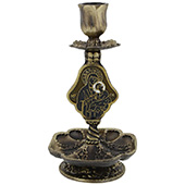 Metal candlestick - Mother of God / Happy Slava to Host