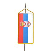 Застава Србије стона – каширана свила