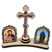 Wooden iconostasis 11.5x13.5cm - Saint Paraskeve