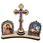 Wooden iconostasis 11.5x13.5cm - Saint George