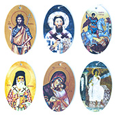 Set no. 4 of 6 scented icons for car